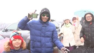合歡山上下大雪！竟叫遊客別關水龍頭