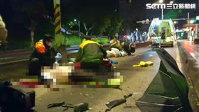 違規騎公車道又超速 情侶自撞1死