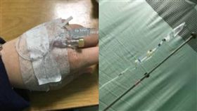 女缺錢住院打針，男網友求救分析「對方是不是真的住院」（圖／翻攝自爆廢公社）