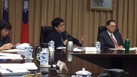 ▲陸委會主委陳明通、副主委邱垂正回應媒體問題。（圖／記者林仕祥攝）