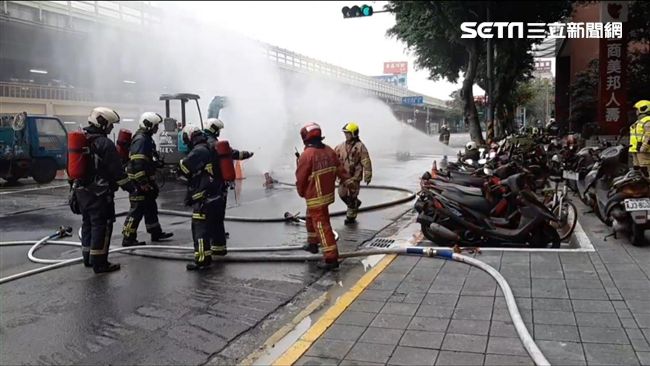 北市道路瓦斯外洩　警消火速疏散民眾
