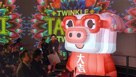2019台北燈節主角豬寶亮相2019台北燈節2月16日起登場，主題為「台北台北亮晶晶，點亮夢想點亮心」，台北市觀傳局15日公布主視覺以及主角「豬寶」中央社記者王飛華攝　108年1月15日