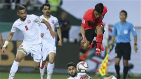 ▲韓國與巴林在亞足賽的熱戰。（圖／美聯社／達志影像）