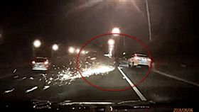 國道,翻滾,駕駛,新北,翻攝臉書