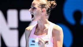 ▲普莉絲可娃逆轉淘汰小威廉斯晉4強。（圖／翻攝自澳網推特）