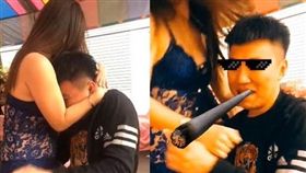 男子被薄紗女郎埋胸部洗臉／爆廢公社