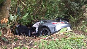 台北,內湖,賓士,超跑,車禍,AMG,GT R。翻攝畫面