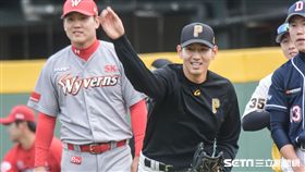 韓職聯隊投手李帶溵 圖／記者林敬旻攝