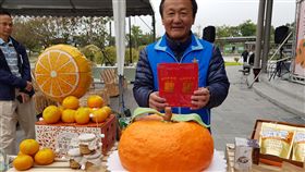 雲林古坑茂谷柑　鄉長邀民眾品嚐時令水果茂谷柑，雲林產量居全國之首，其中古坑是最大產地，古坑鄉長沈勝騰（圖）22日特別介紹茂谷柑蛋糕及果醬新品，邀請民眾到古坑品嚐新美味。中央社記者葉子綱攝  108年1月22日