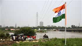 印度國旗（圖／達志影像／美聯社）