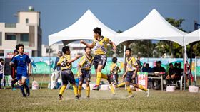 ▲新市奪下旭村盃足球邀請賽鯨魚組冠軍。（圖／大會提供）