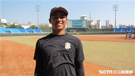 ▲Lamigo左投葉家淇春訓準備。（圖／記者蕭保祥攝影）