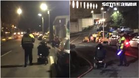 基隆暖警護送身障人士外出購物。（圖／警方提供）