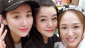 陳喬恩,陳妍希,素顏,探班,私服（圖／翻攝自陳喬恩微博）