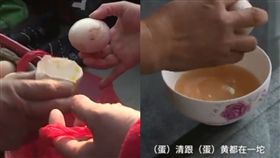 鵝蛋,山寨,仿冒,假蛋,腹瀉,治療,大陸,安徽　圖／翻攝自梨視頻　