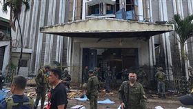 菲律賓和魯鎮教堂發生爆炸菲律賓南部蘇祿省和魯鎮大教堂發生爆炸案，死傷達百人。（西民答那峨島軍區提供）中央社記者林行健馬尼拉傳真　108年1月27日