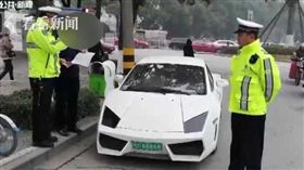 林寶堅尼,中國湖北,山寨  圖／看看新聞