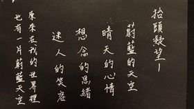 內埔國小教師以硬筆字書寫花博之美（台中市政府）