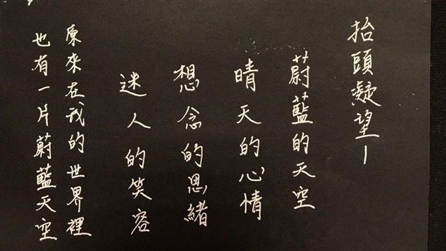 內埔國小教師　硬筆字書寫花博之美