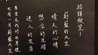 內埔國小教師　硬筆字書寫花博之美
