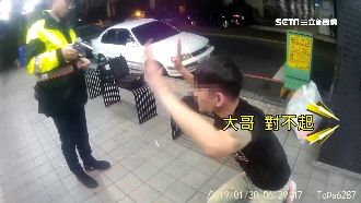 闖紅燈撞車　雙B醉男跪拜警求別酒測