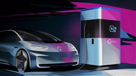 ▲Volkswagen移動式快速概念充電站。（圖／Volkswagen提供）
