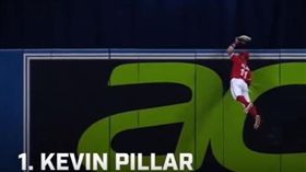 ▲皮拉的這1跳，是MLB全年精彩的守備。（圖／翻攝自YouTube）