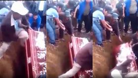 祕魯,葬禮,抬棺者,棺木,女屍（圖／翻攝自YouTube）