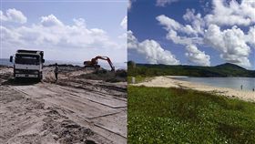 屏東,墾丁,淤泥,後壁湖沙灘,養灘,屏東縣政府,墾丁國家公園管理處。翻攝自爆料公社