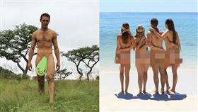 多圖／曬妻野外裸體藝術照　自願者上門「1男3女」樂悠悠
合成圖／翻攝自searching4eden_ Twitter