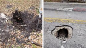 又是「地道」搶銀行？路上驚現一大洞…FBI祭獎金緝嫌（圖／翻攝自FBI Miami推特）