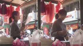 新竹,市場,正妹,竹北,仁愛街,清晨。翻攝自爆料公社