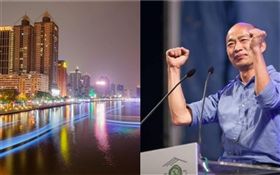 潘恆旭,韓國瑜,高雄愛河,跳河　圖／臉書