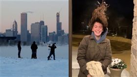 「明天過後」真實上演…極地渦旋奪21命　女長髮瞬間結凍
圖翻攝自推特、美聯社