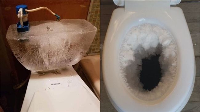極地渦旋凍死馬桶　水箱剩冰塊形狀…
