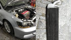 老公笑「紙糊的」車！老婆一打開引擎蓋「真的紙糊的」(圖/翻攝自爆廢公社)