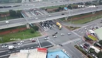 龜山警出動空拍機！高空監控路況車潮