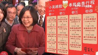 走春拚人氣！小英總統4天拜17間廟