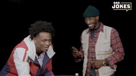 NBA／國王冷笑話大戰　懲罰超殘忍
NBA,沙加緬度國王,De'Aaron Fox,Iman Shumpert,冷笑話
翻攝自YouTube Whistle