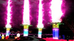 高雄燈會,金銀河,佛光山,蓮花,地對空光束砲 圖/翻攝自Keng Ping Lin臉書