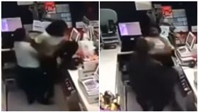 泰國,搶匪,同事,肉盾,擋刀(圖/翻攝自YouTube)