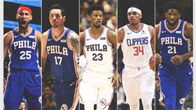 ▲76人從快艇交易來哈里斯（Tobias Harris）組成4巨頭。（圖／翻攝自推特）