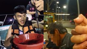 帥警十指進口迷途老翁溫馨開路，女性路人紛紛回頭駐足。（圖／翻攝畫面）