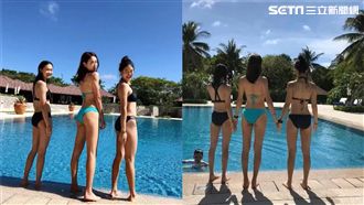 賈永婕曬母女比基尼照　根本3姐妹！