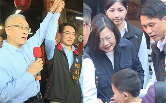 藍綠鹿港拼人氣！蔡英文強碰吳敦義