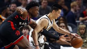 ▲林書豪對暴龍。（圖／美聯社／達志影像）