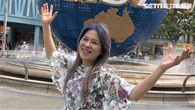 在環球影城曾淑勤重拾童心。（圖／尚時代文創娛樂提供）