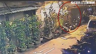 板橋氣爆瞬間　男子倉皇跳下樓逃生