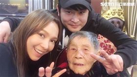 林采欣年初二赴男友家拜年，遭男方百歲外婆催婚。（圖／永興行工作室）