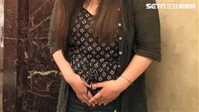 蕭護理師因原本的子宮肌瘤大到如「排球」，導致經血如水流頭般狂流，引發重度貧血。（圖／記者楊晴雯攝）